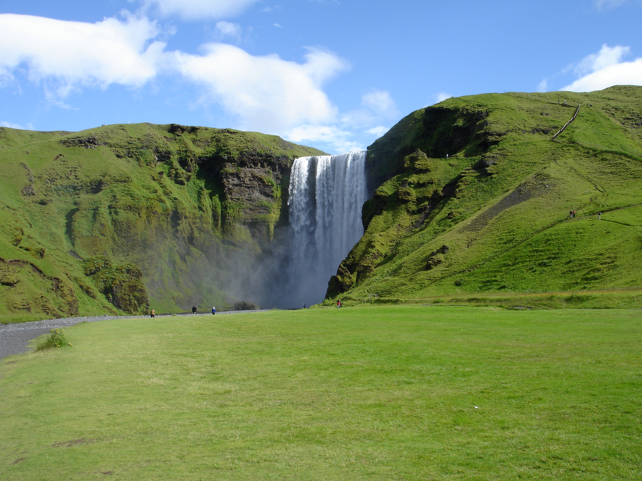 a big waterfall